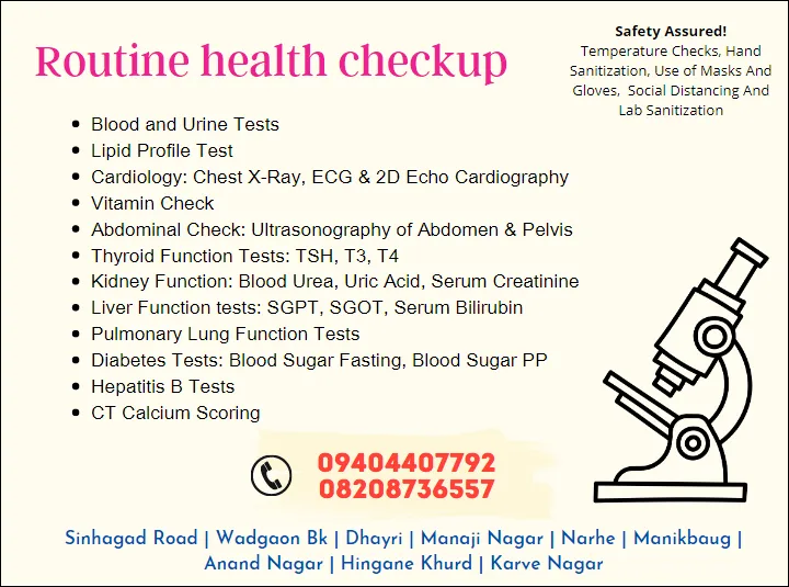 Ruotine Health Checkup